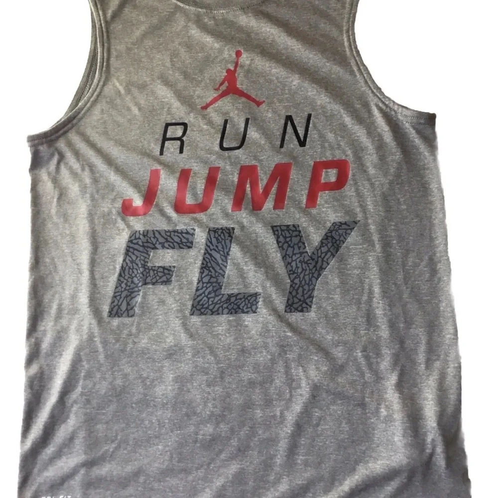 JORDAN Boys size LARGE RUN JUMP FLY TANK TOP SHORTS OUTFIT